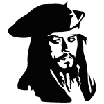 Ambiance - sticker sticker capitaine jack sparrow