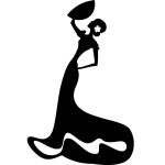 Ambiance - sticker sticker caricature danseuse espagnole