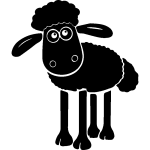 Ambiance - sticker sticker caricature mouton