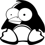 Ambiance - sticker sticker caricature pingouin