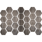 Ambiance - sticker stickers carreaux de ciment hexagones bois aubier
