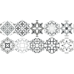 Ambiance - sticker stickers carrelages hexagones sol francia anti - d�rapant