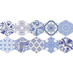 Ambiance - sticker stickers carrelages hexagones sol ursulina anti - d�rapant