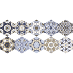 Ambiance - sticker stickers carrelages hexagones sol vivina anti - d�rapant
