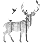 Ambiance - sticker sticker cerf des bois