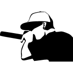 Ambiance - sticker sticker chanteur hip hop