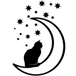Ambiance - sticker sticker chat et �toiles