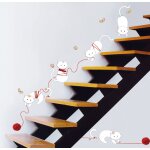 Ambiance - sticker stickers chats et pelottes de laine