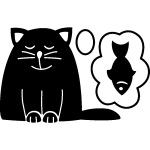 Ambiance - sticker sticker chat et le poisson