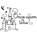 Ambiance - sticker sticker ch�teau  once upon a time