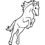 Ambiance - sticker sticker cheval de prairie