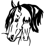 Ambiance - sticker sticker cheval et son poulain 2