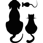 Ambiance - sticker sticker chien, chat et souris