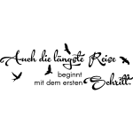 Ambiance - sticker sticker citation auch die l�ngste reise beginnt mit . . .