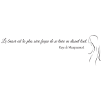 Ambiance - sticker sticker citation le baiser guy de maupassant