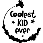 Ambiance - sticker sticker citation coolest kid ever