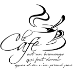 Ambiance - sticker sticker citation cuisine le caf� est un breuvage qui fait dormir