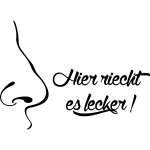 Ambiance - sticker sticker citation cuisine hier riecht es lecker !