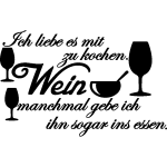Ambiance - sticker sticker citation cuisine ich liebe es mit