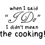 Ambiance - sticker sticker citation cuisine when i said  i do