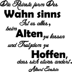Ambiance - sticker sticker citation die reinste form - albert einstein