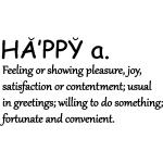 Ambiance - sticker sticker citation happy: feeling or showing pleasure