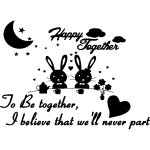 Ambiance - sticker sticker citation happy together