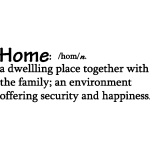 Ambiance - sticker sticker citation home: a dwelling place together