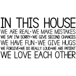 Ambiance - sticker sticker citation in this house Ambiance - sticker sticker citation in this house