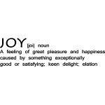 Ambiance - sticker sticker citation joy: a feeling of great pleasure