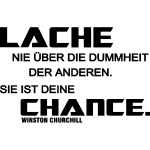 Ambiance - sticker sticker citation lache nie �ber die . . . winston churchill