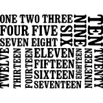 Ambiance - sticker sticker citation one two three four five
