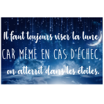 Ambiance - sticker sticker citation oscar wilde - il faut toujours viser la lune