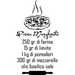 Ambiance - sticker sticker citation pizza margherita