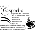 Ambiance - sticker sticker citation recette gaspacho
