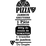 Ambiance - sticker sticker citation recette pizza - jambo, gruy�re . . .