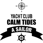Ambiance - sticker sticker citation salle de bain yacht club calm tides a sailor