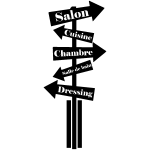 Ambiance - sticker sticker citation salon, cuisine, chambre - panneaux