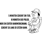 Ambiance - sticker sticker citation wc 5 minuten, 10 minuten . . .