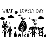 Ambiance - sticker sticker citation what a lovely day