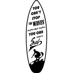 Ambiance - sticker sticker citation you can't stop the waves