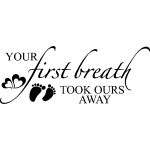 Ambiance - sticker sticker citation your first breath