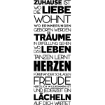 Ambiance - sticker sticker citation zuhause ist wo die liebe wohnt