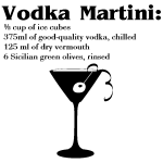 Ambiance - sticker sticker cocktail martini