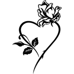 Ambiance - sticker sticker le coeur de la rose