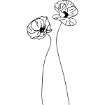 Ambiance - sticker sticker coquelicots