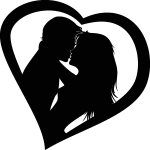 Ambiance - sticker sticker couple qui s'embrasse