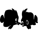 Ambiance - sticker sticker couple poisson