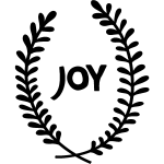 Ambiance - sticker sticker couronne de laurier joy