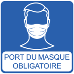 Ambiance - sticker stickers covid - 19 port du masque obligatoire